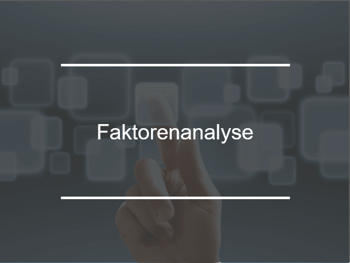 Faktorenanalyse