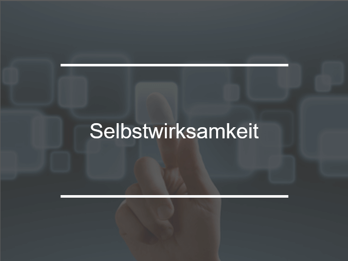Selbstwirksamkeit