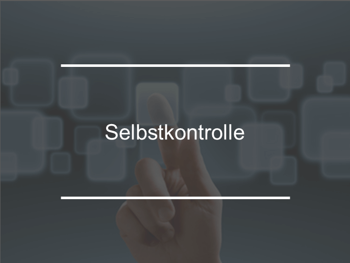 Selbstkontrolle