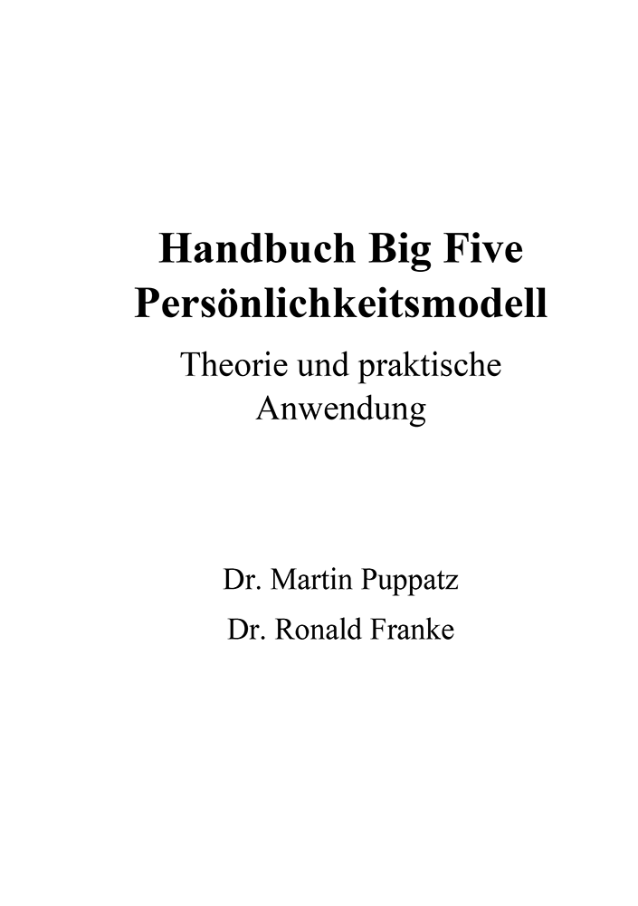 Buch "Handbuch Big Five Persönlichkeitsmodell" (Printausgabe) – Bild 4